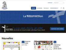 Tablet Screenshot of laresurrection.franco-nord.ca